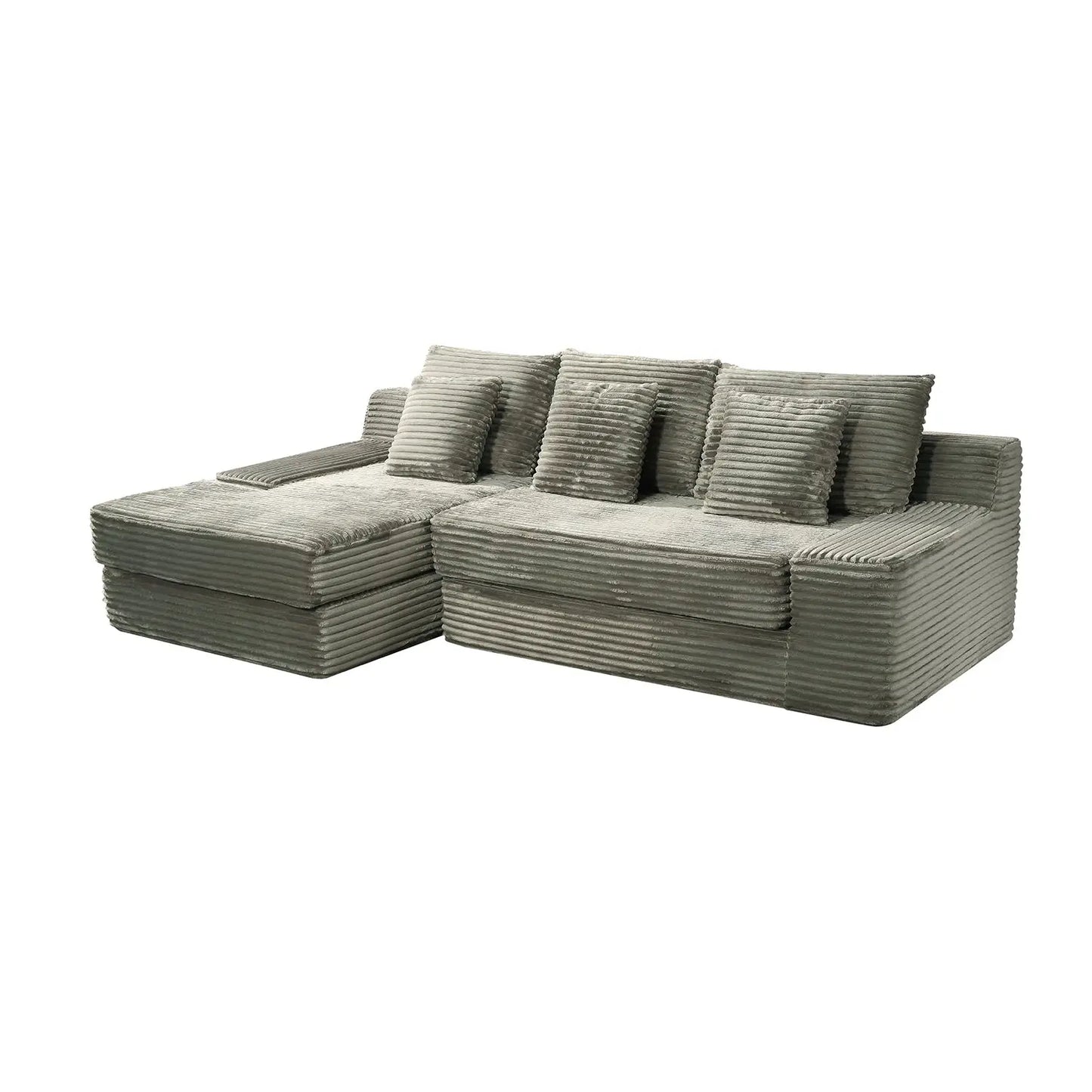 Lazy Corduroy Down Cloud Huge Sitting Deep Sofa Villa Plush Living Room Marsiling