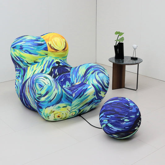 Armchair Comfortable Mother Hug Leisure Fabric Lazy Sofa Ball Lounge Chair