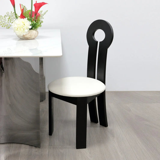 Unique Design Ancient Mermaid Key Shape Oak Legs Backrest Dining Chair Marsiling