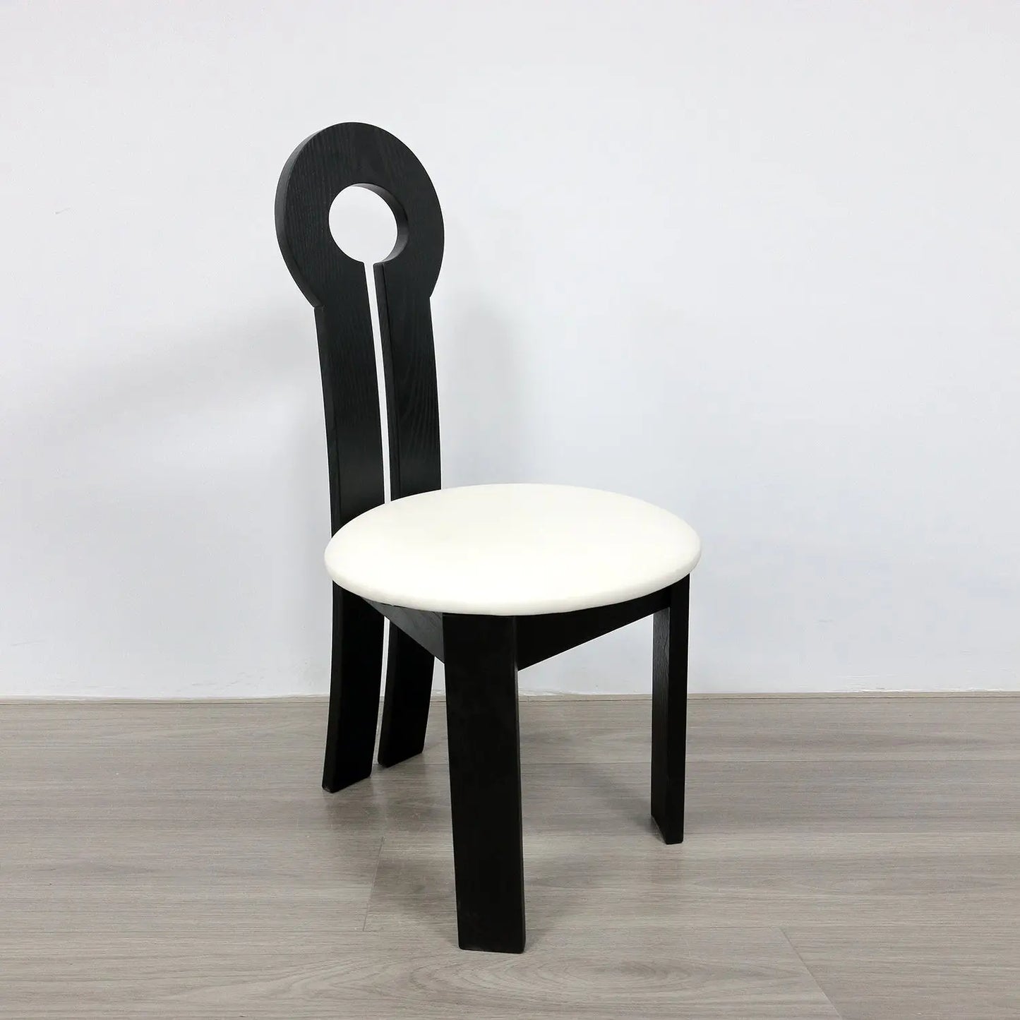 Unique Design Ancient Mermaid Key Shape Oak Legs Backrest Dining Chair Marsiling