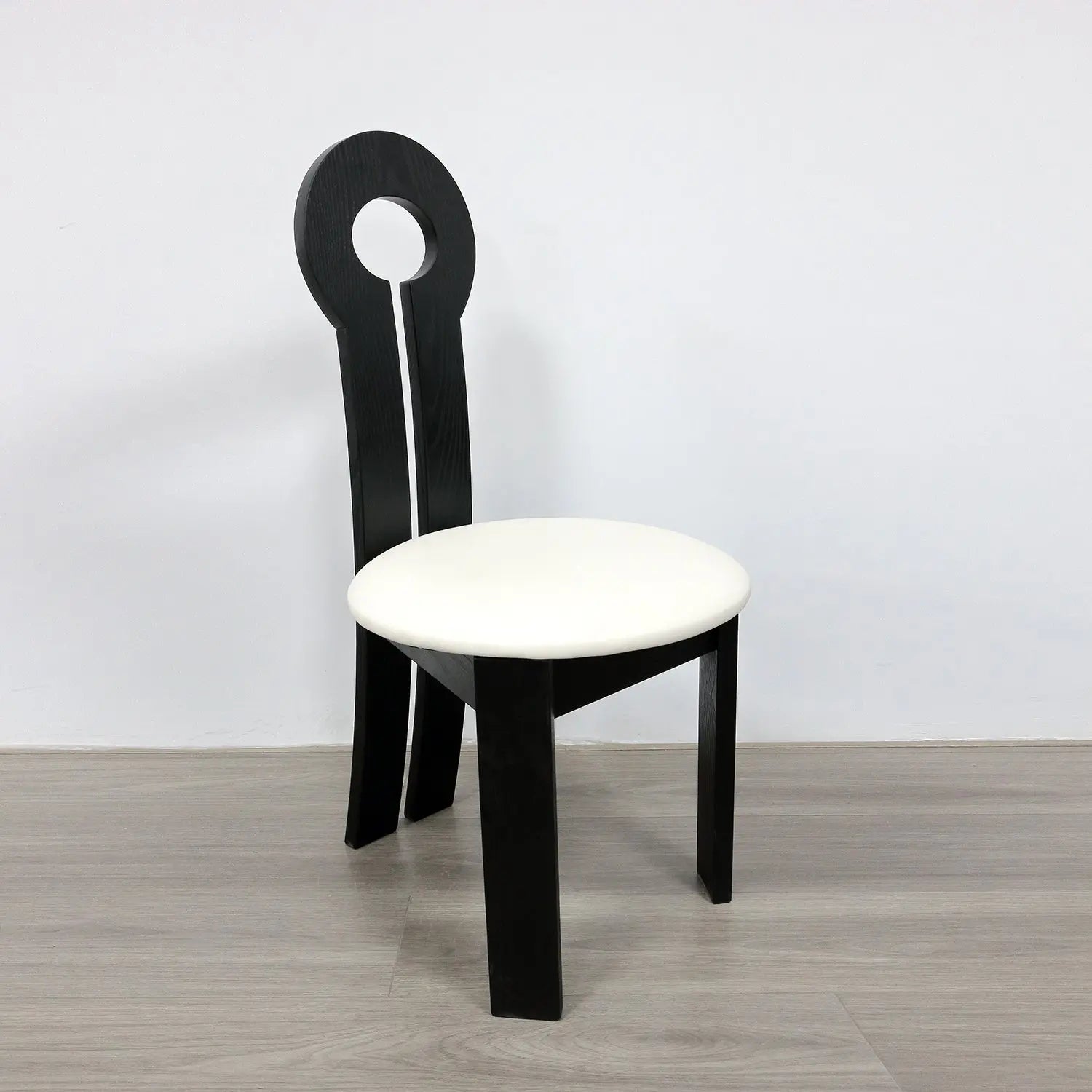 Unique Design Ancient Mermaid Key Shape Oak Legs Backrest Dining Chair Marsiling