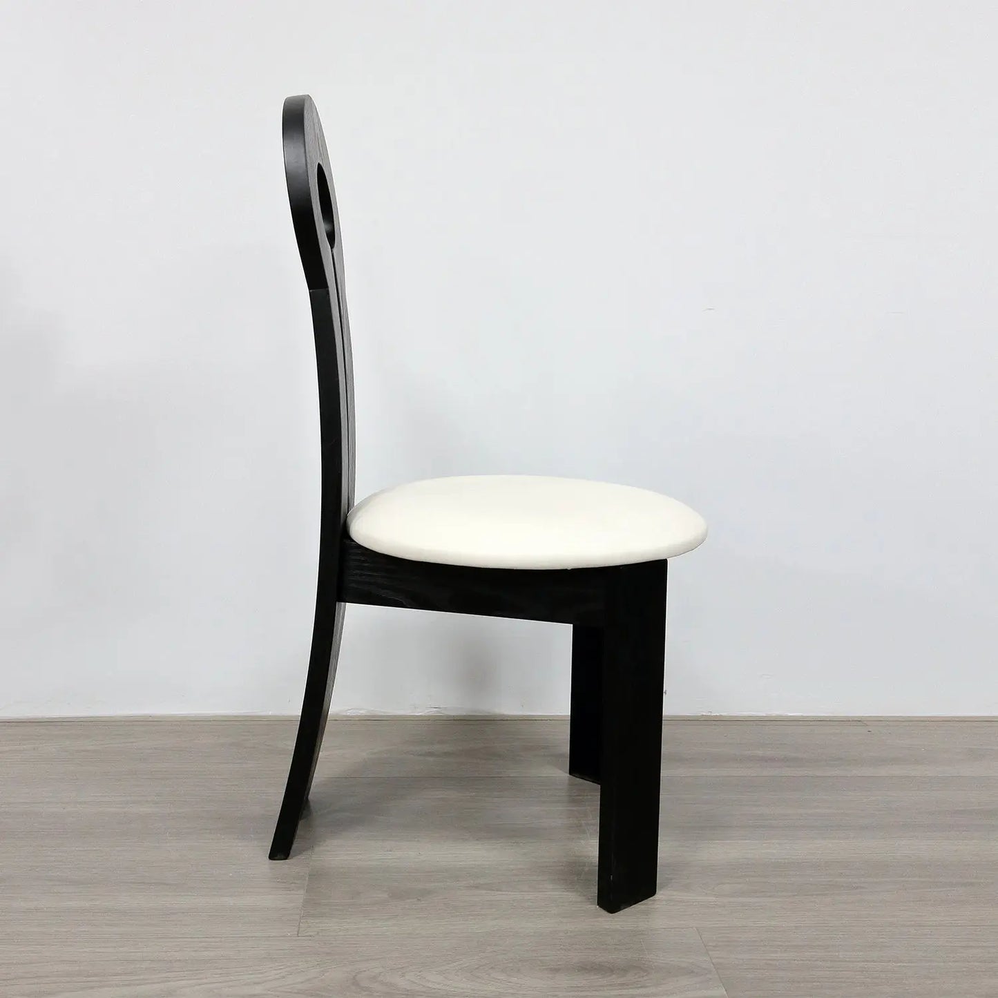 Unique Design Ancient Mermaid Key Shape Oak Legs Backrest Dining Chair Marsiling