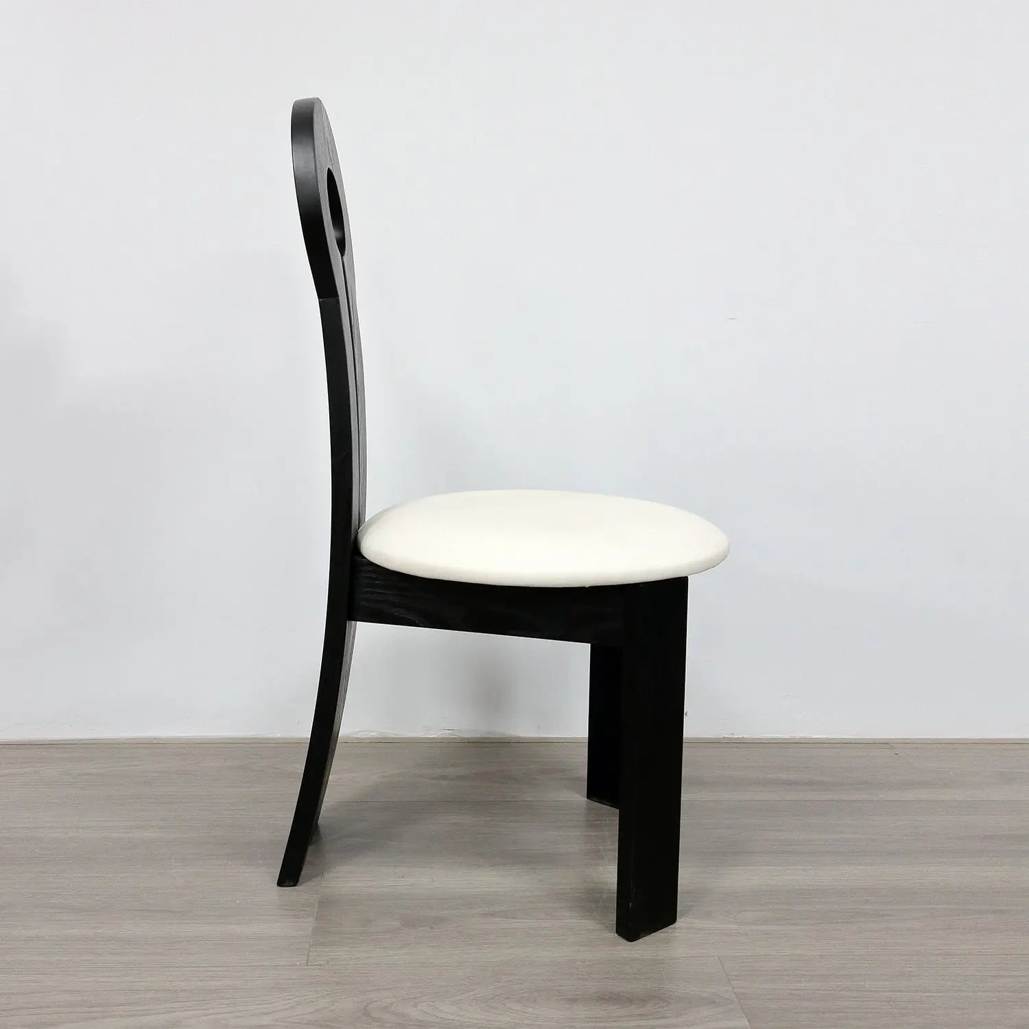 Unique Design Ancient Mermaid Key Shape Oak Legs Backrest Dining Chair Marsiling