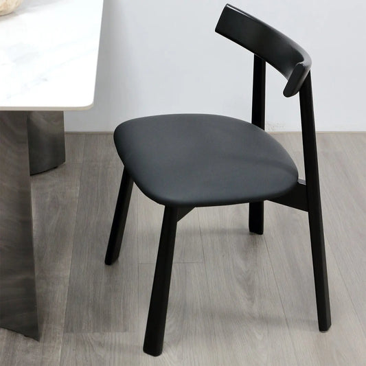 Marsiling Leisure Cafe Dining Chair Home Upholstery Chair Solid Wooden Chair Marsiling