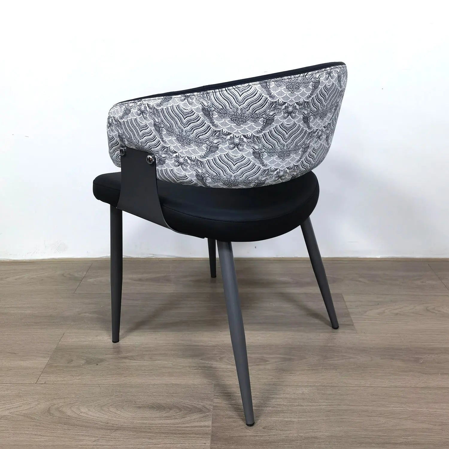 Contemporary Luxury Upholstered Indoor Metal Leather Restaurant Dining Chair Marsiling