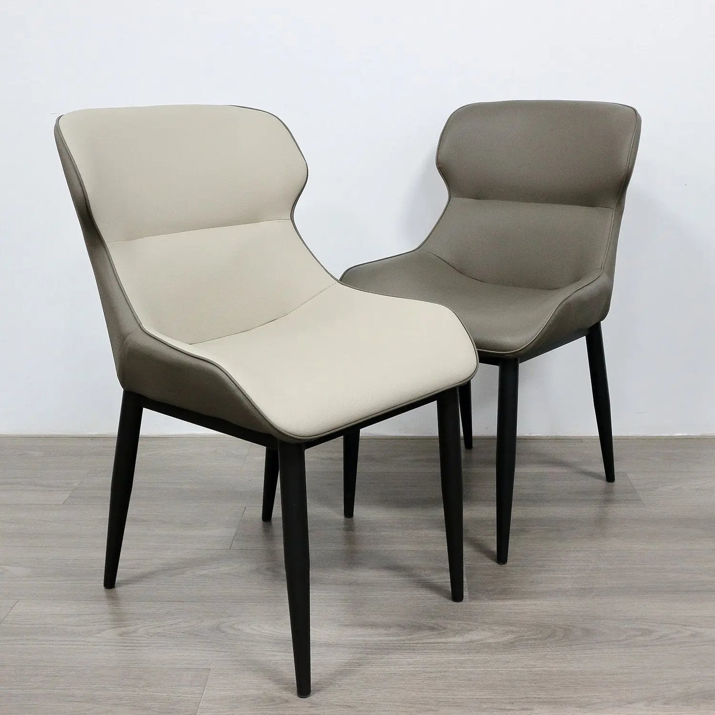Luxury Contemporary Home High-End Sense Retro Chairs PU Leather Dining Chairs Marsiling
