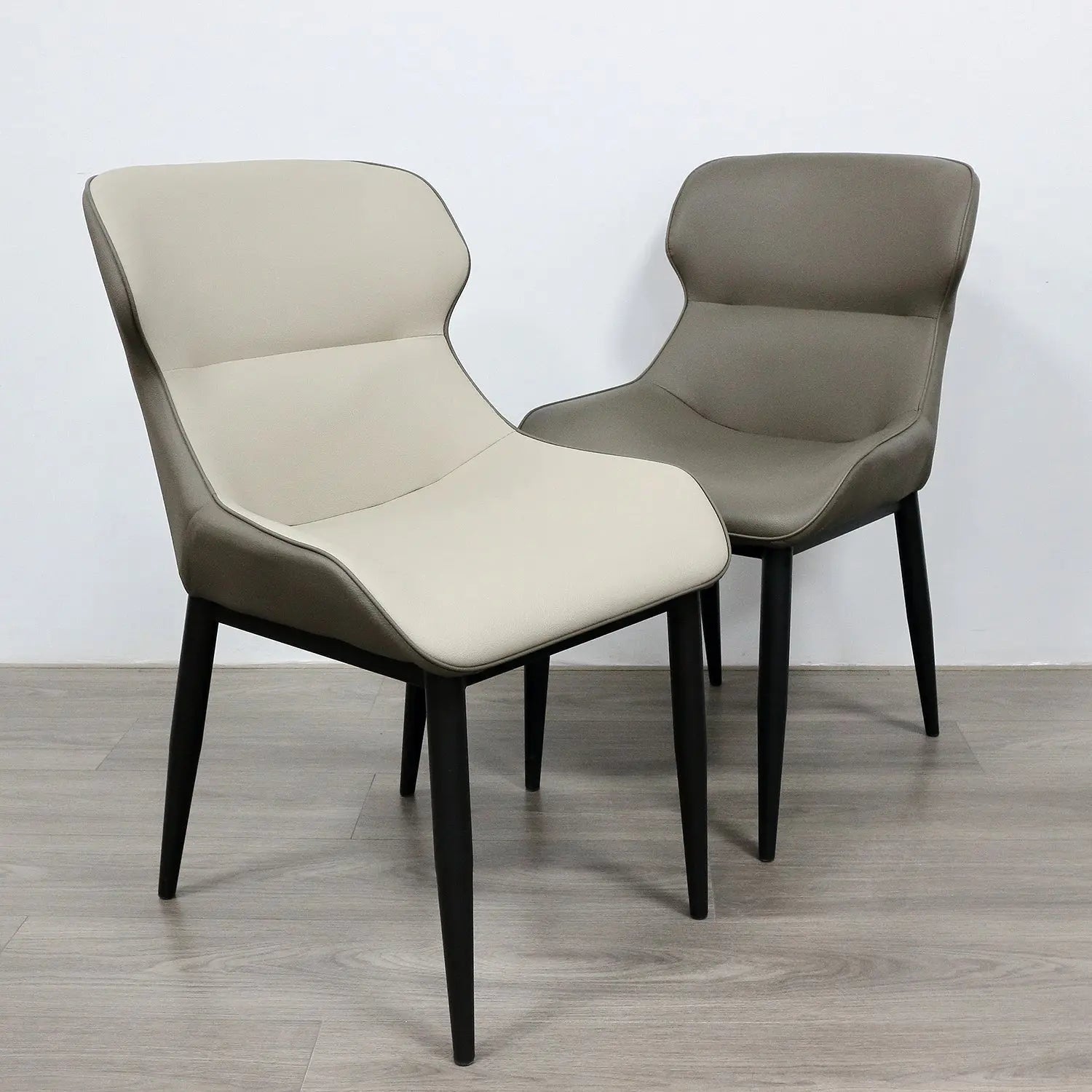 Luxury Contemporary Home High-End Sense Retro Chairs PU Leather Dining Chairs Marsiling