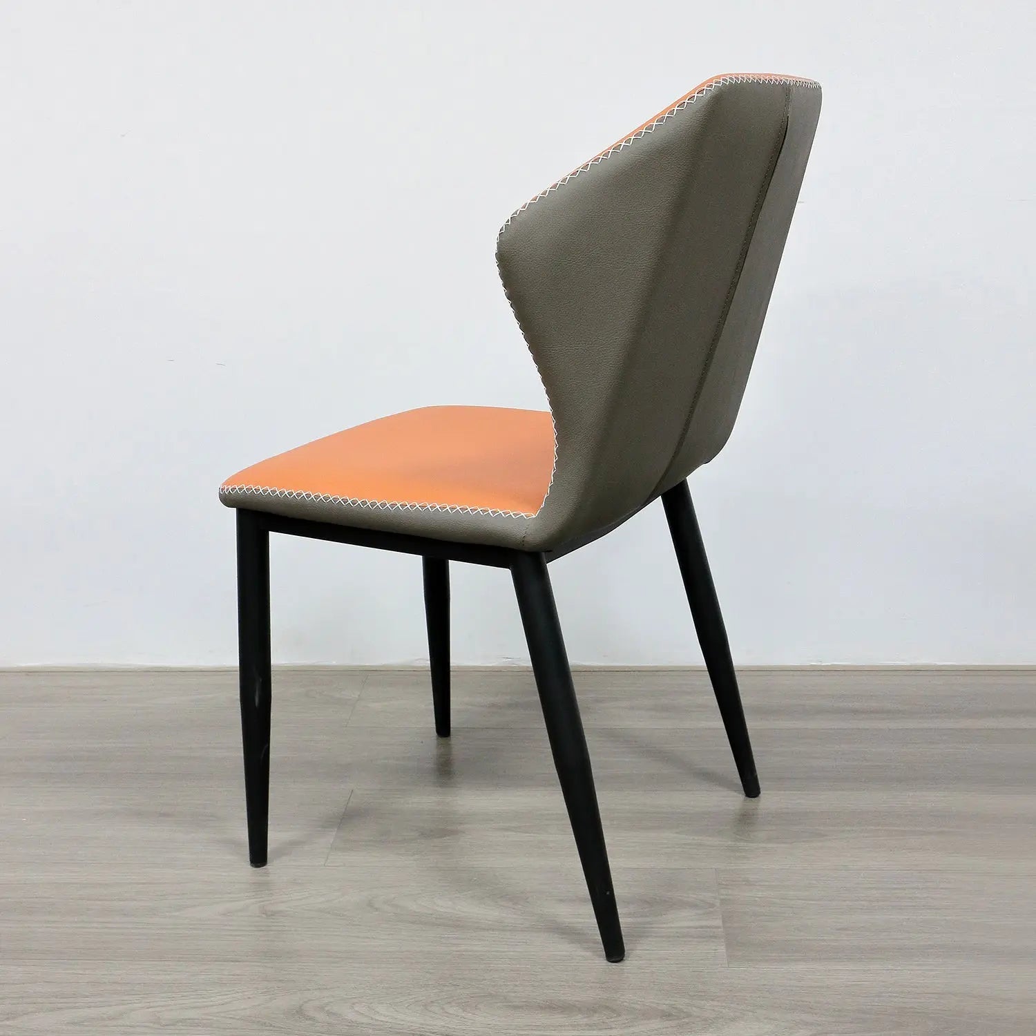 Hotel Nordic Luxury PU Dining Chairs Set Manufacturers Modern Wtih Iron Legs Marsiling