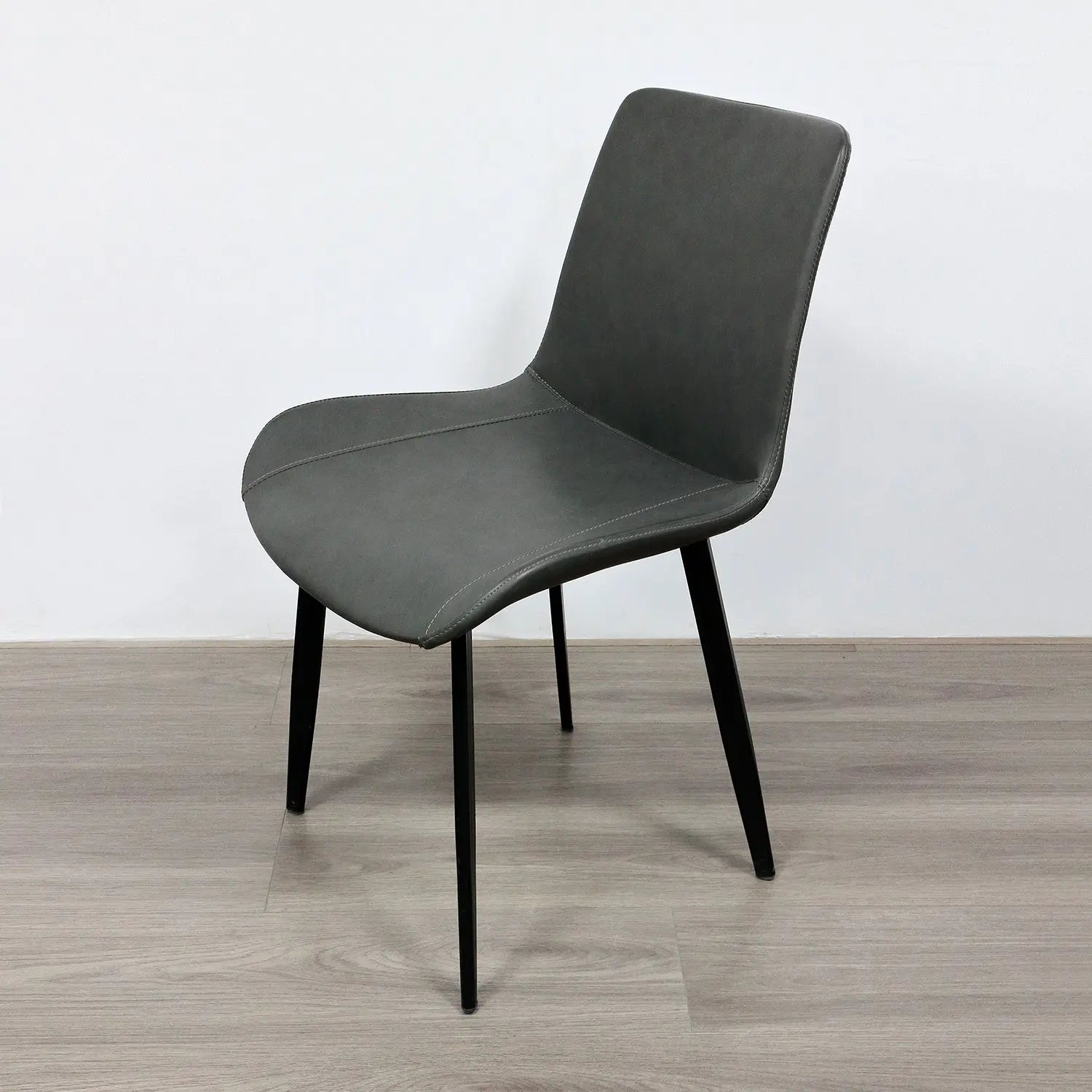 Nordic Home Restaurant Furniture Sofa Chair Synthetic PU Leather Dining Chair Marsiling