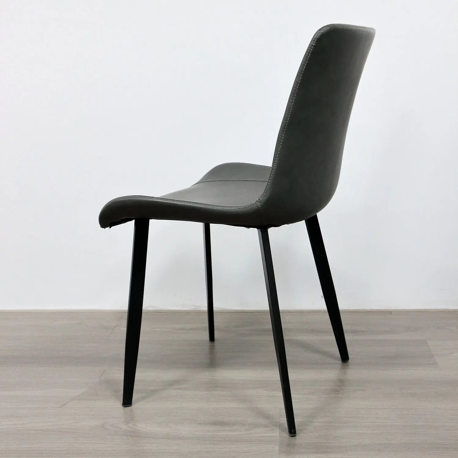 Nordic Home Restaurant Furniture Sofa Chair Synthetic PU Leather Dining Chair Marsiling