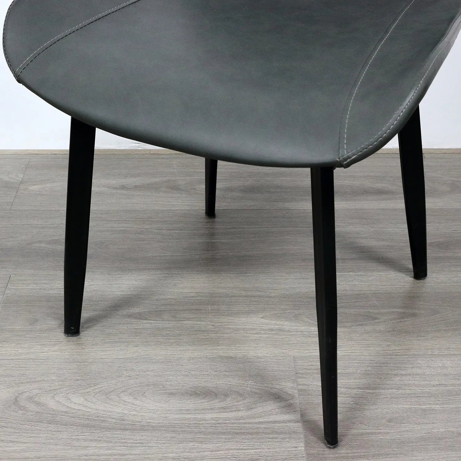 Nordic Home Restaurant Furniture Sofa Chair Synthetic PU Leather Dining Chair Marsiling