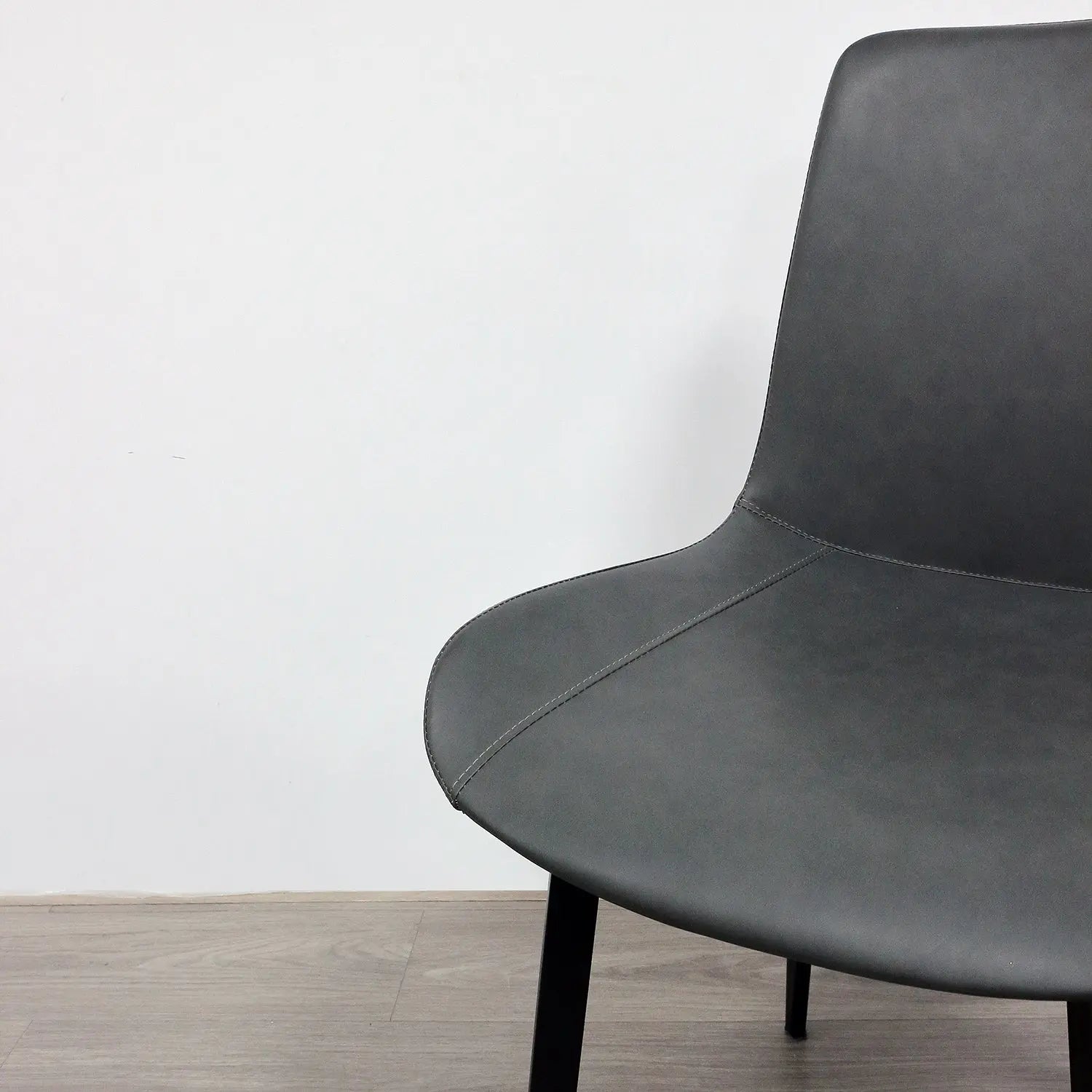 Nordic Home Restaurant Furniture Sofa Chair Synthetic PU Leather Dining Chair Marsiling