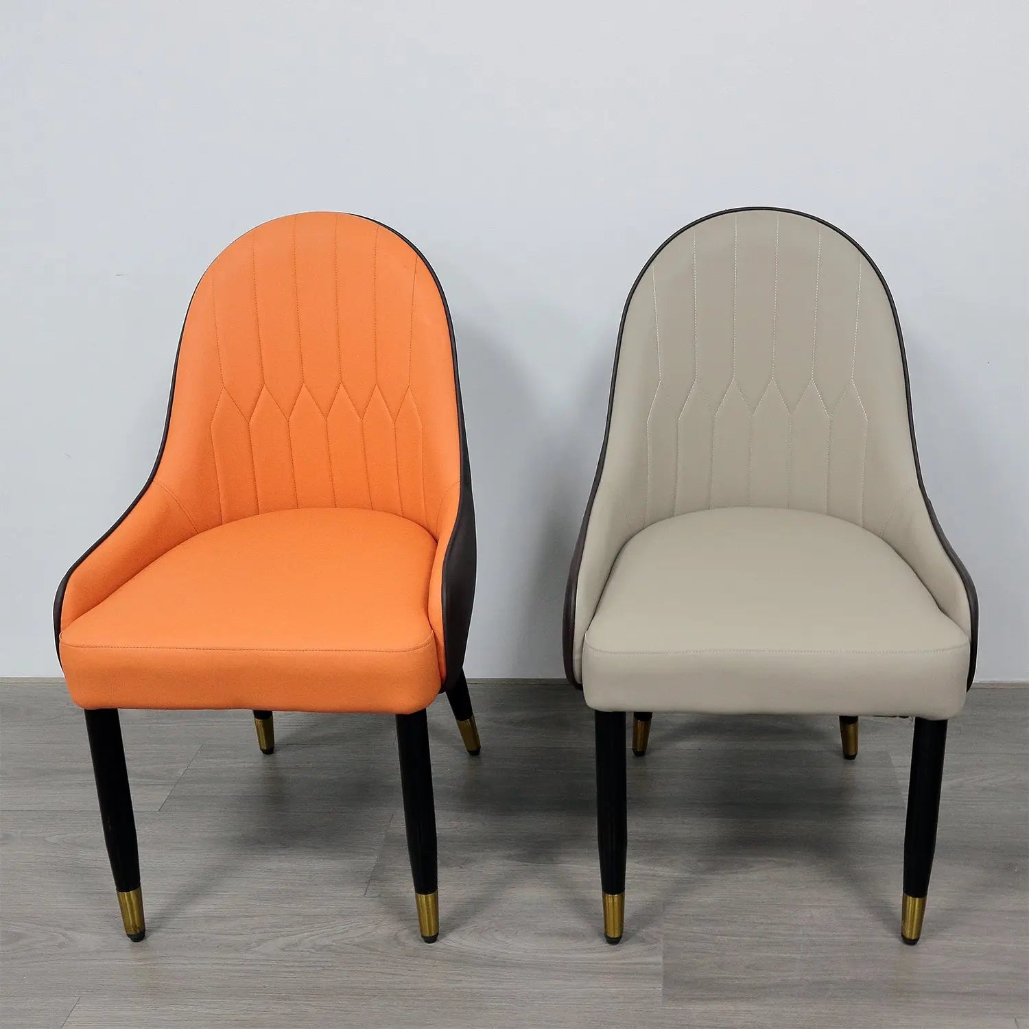 Solid Wood Upholstered  Furniture Coffee Shop Restaurant Wooden Dining Chair Marsiling