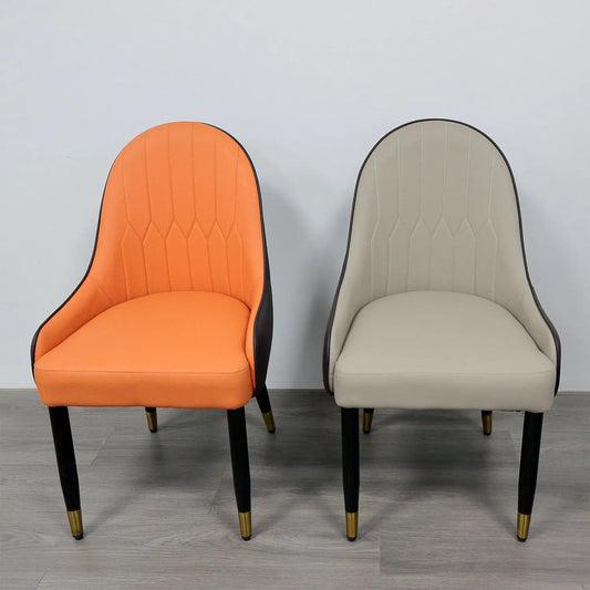 Solid Wood Upholstered  Furniture Coffee Shop Restaurant Wooden Dining Chair Marsiling