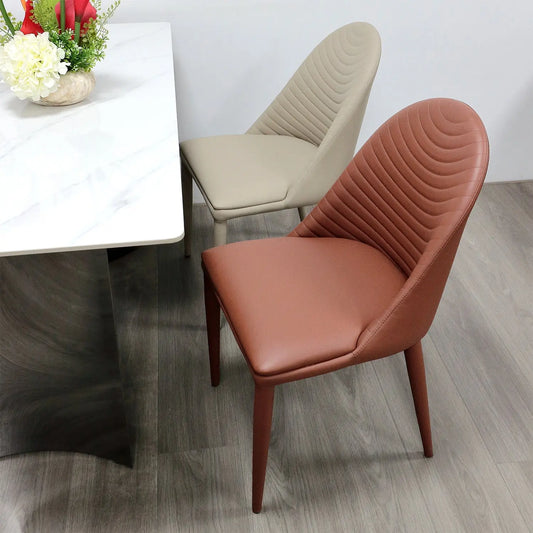 Foshan Supplier Contemporary Event Bar Terrace Curved High Back Dining Chair Marsiling