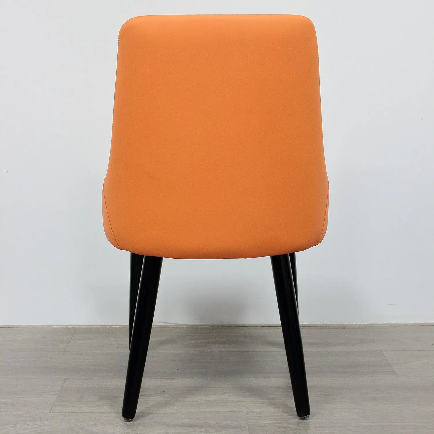 Italian Hote PU Leather Covered Backrest Upholstered High Back Dining Chairs Marsiling