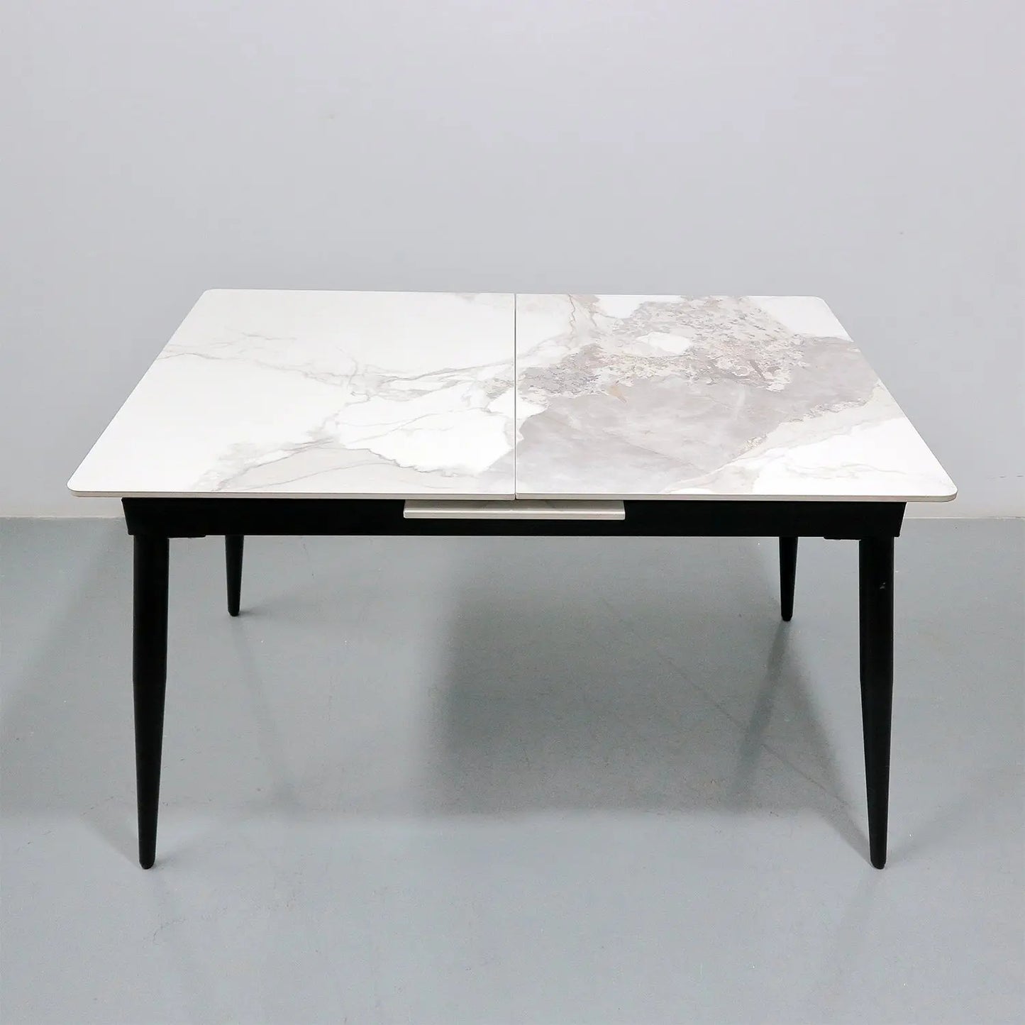 Simple Style Glossy Sintered Stone Table Top Extendable Dining Table Furniture Marsiling