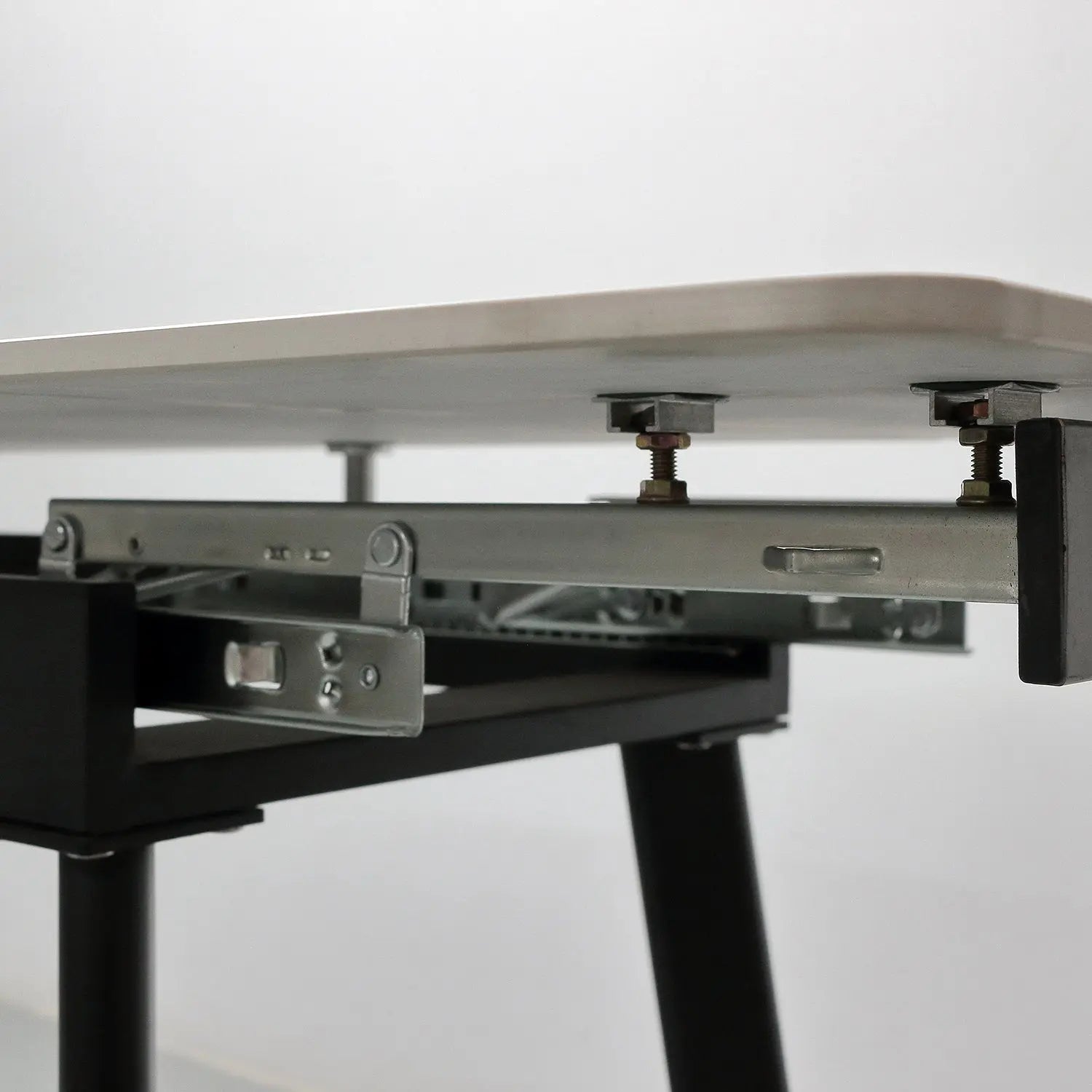 Modern Home Furniture Stone Extendable Rectangular Table Rounded Safety Corners Marsiling