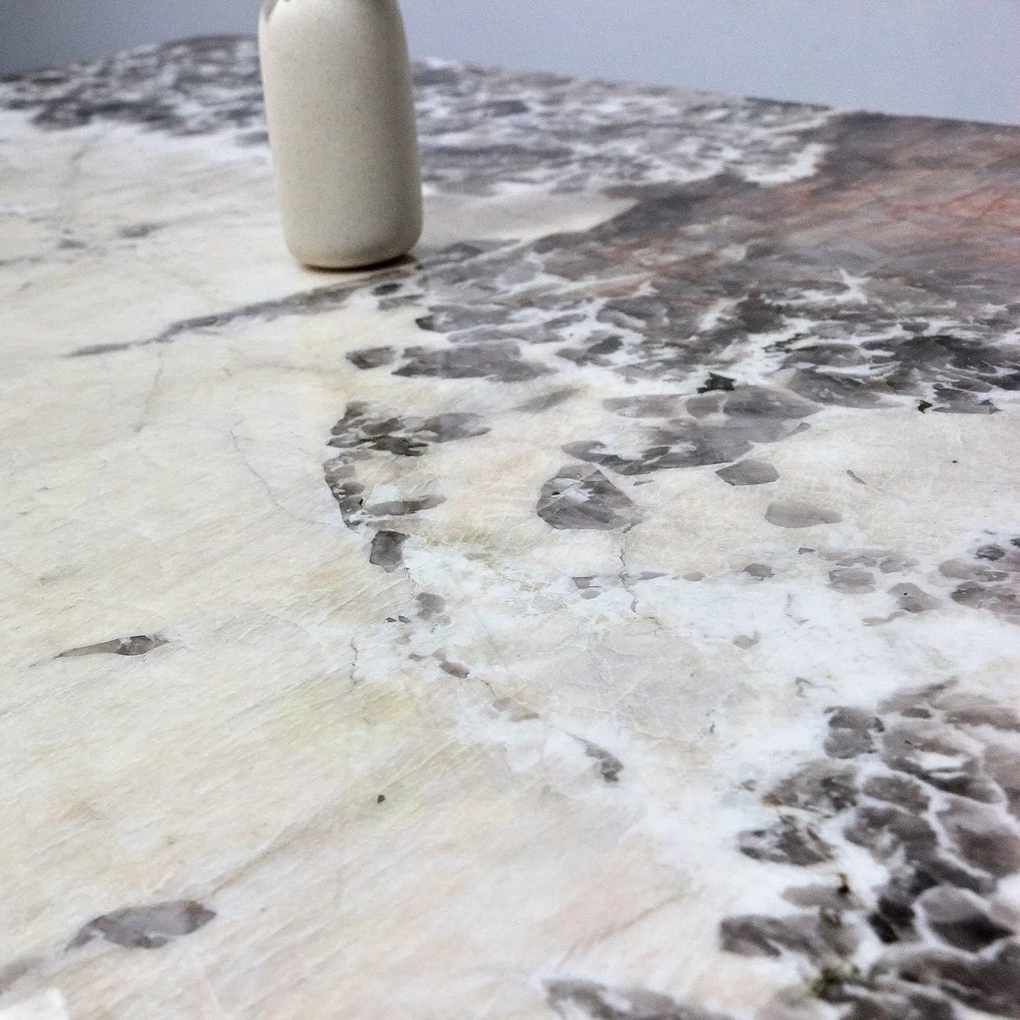 Luxury Stone Rectangular Dining Table - Natural Veins Minimalist Design Marsiling
