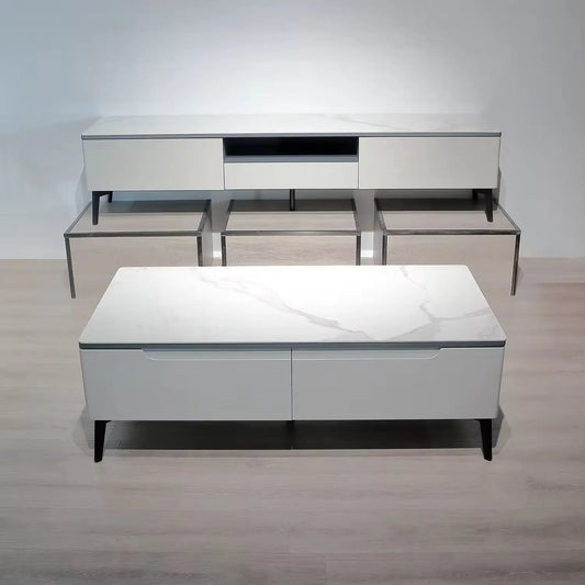 Simple Fashion Design Living Room MDF Coffee Table Side Cabinet TV Stand Marsiling