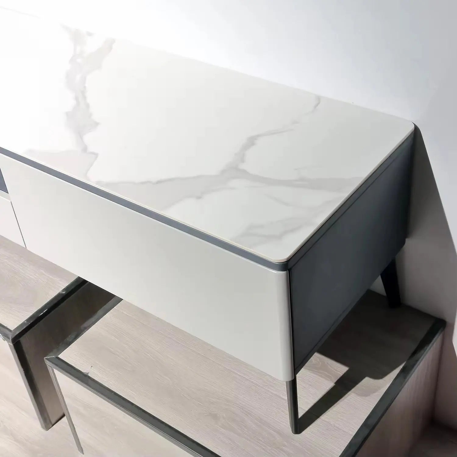 Simple Fashion Design Living Room MDF Coffee Table Side Cabinet TV Stand Marsiling